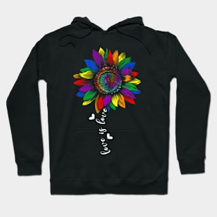 SunLove Is Love LGBT Gay Lesbian Pride Hoodie